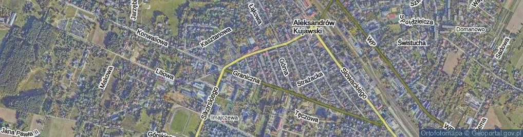 Zdjęcie satelitarne Drzewna ul.